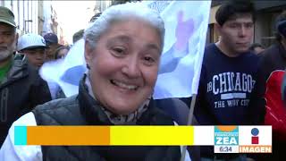 Así lloró la gente en la toma de posesión de Obrador en el zócalo  Noticias con Zea [upl. by Korns]