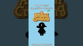 Top 10 Least Expensive Houses In Animal Crossing 4 shorts animalcrossing nintendo gaming data [upl. by Avalsorim151]