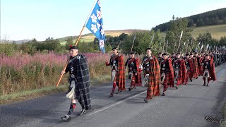 2022 Lonach Gathering march sets off from Bellabeg through Strathdon in the Cairngorms Scotland [upl. by Loveridge196]