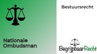 Nationale ombudsman in het bestuursrecht [upl. by Notlim]