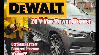 Dewalt 20v Max Power Cleaner at work Battery Powered Pressure Washer Can it wash cars Lets see [upl. by Alidia]