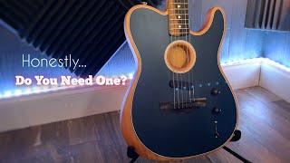 Fender USA Acoustasonic Telecaster Do You Need One [upl. by Elamaj636]