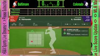 🔴LIVE  Colorado Rockies vs Baltimore Orioles  MLB Major League Match Live Score Update 083124 [upl. by Wiersma470]