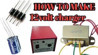 12012 Transformer 3 Amp 12v Charger Kaise Banaye  How To Make 12V Charger at Aome [upl. by Muna]