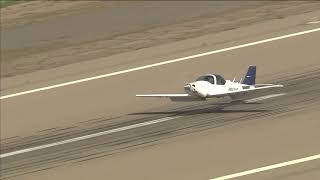 Plane makes emergency landing at Goodyear Airport [upl. by Nnylekoorb]