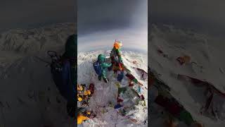 Top of the world Mt Everest summit shorts [upl. by Llorre]