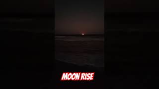 Moon rise beach moonrise moon beachviews florida beachlife beachwalk [upl. by Ain]