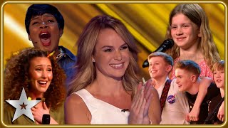 Amanda Holdens Golden Buzzer Moments  Auditions  Britains Got Talent [upl. by Eniarol]