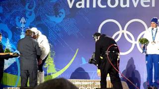 Neuner GOLD Medal Plaza Vancouver 2010 Biathlon [upl. by Haneeja859]