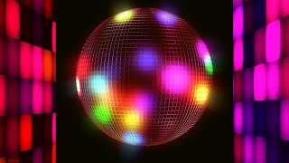 Disco Ball Light Effect🤩Changing Colorful Disco Party Background [upl. by Kciderf]