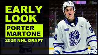 PORTER MARTONE Highlights 2025 NHL Draft [upl. by Owades]