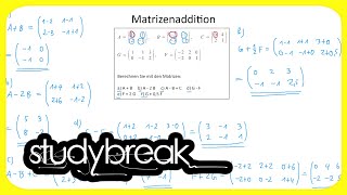 Matrizenaddition  Wirtschaftsmathematik [upl. by Pollitt]