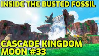 Super Mario Odyssey  Cascade Kingdom Moon 33  Inside the Busted Fossil [upl. by Nepil]