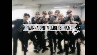 WANNA ONE Energetic Members Name [upl. by Nibor]