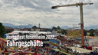 161 Rosenheimer Herbstfest 2022  die Fahrgeschäfte amp Schausteller [upl. by Anitsuj]