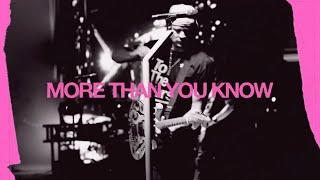 blink182  MORE THAN YOU KNOW Official Lyric Video [upl. by Imerej]