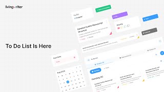 Introducing the ToDo List on LivingWriter [upl. by Cavit]