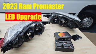 2023 amp Newer Ram Promaster LED Headlight Upgrade Part 1 [upl. by Savil197]