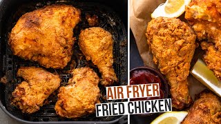 The Best Air Fryer Buttermilk Fried Chicken Super Crispy and Tender [upl. by Eaneg]