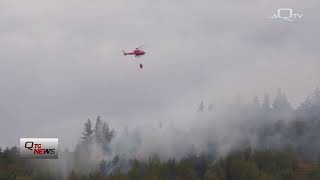 LAquila Incendio sul Monte Cerro tra SantEusanio Forconese e Fossa [upl. by Bowlds11]