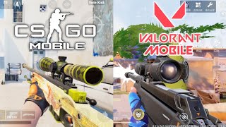 CSGO Mobile vs Valorant Mobile Comparison [upl. by Buffum]