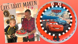 Cars Taart Maken  Decoreren  Bodi 4 jaar  daanliesenkids 2019 [upl. by Ettenaj747]