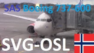 Scandinavian Airlines Flight SK4018 StavangerOslo [upl. by Gamali]