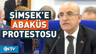 CHPli Milletvekillerinden Bakan Şimşeke Abaküslü Protesto  NTV [upl. by Aimahs]