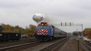 Metra And Amtrak Action On quotThe Racetrackquot Brookfield IL 102709 [upl. by Terrie]