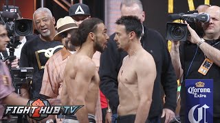 KEITH THURMAN VS ROBERT GUERRERO FULL VIDEO WEIGH IN  FACE OFF [upl. by Pammie]