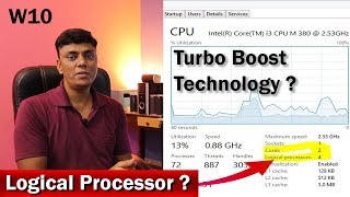 हिंदी What Is Logical Processor  Turbo Boost Technology Explained [upl. by Billye]