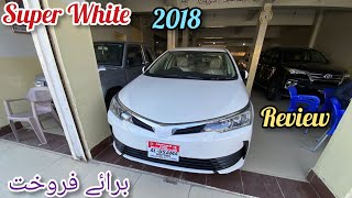 Toyota Corolla  GLI model  2018 Super White  For Sale Details Review toyotacorolla [upl. by Enirehtahc896]