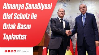 Almanya Şansölyesi Olaf Scholz ile Ortak Basın Toplantısı [upl. by Genaro]