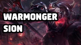 WARMONGER SION SKIN SPOTLIGHT  LEAGUE OF LEGENDS [upl. by Elleiand870]