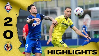 Highlights SD Amorebieta 20 Villarreal CF B  LaLiga Hypermotion [upl. by Akinam]