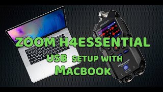 ZOOM H4essential USB Audio Interface with Macbook [upl. by Esdnil]