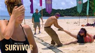 Survivor Cagayan  Reward Challenge Kicking amp Screaming [upl. by Gollin705]