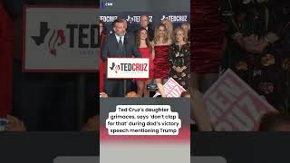 Ted Cruz s daughter said what during her dads victory speech shorts tedcruz [upl. by Mulderig]