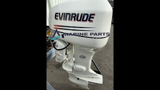 2005 Evinrude 115 HP 4Cylinder Carbureted 2Stroke 25quot X Outboard Motor [upl. by Anehsak]