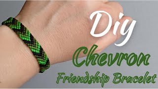 DIY Chevron Friendship BraceletHow to Make Chevron Bracelet GulnarHandMade Bracelet [upl. by Malinin]