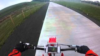 Welsh pit bike race 160 top speed run [upl. by Hurley]