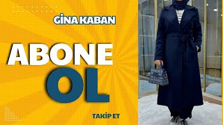 Gina Kaban  Kaşe Kaban Modelleri  MODACEREN TESETTUR GİYİM [upl. by Saree]