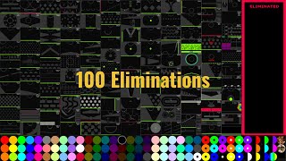 100 Eliminations Marble Race in Algodoo [upl. by Lolande]