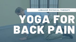 Yoga Sequence to Fix Back Pain Sciatica Herniated or Slipped Disc  LeBauerPT Greensboro NC [upl. by Ohare]