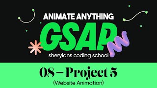 Creating an Animated Website  Complete GSAP Course  Project 5 [upl. by Angelis]