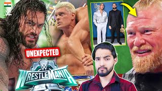 Wrestlemania 40 MATCH ENDING Twist😳CRAZY FINISH The Rock amp Roman Reigns Show Brock Lesnar [upl. by Enail42]