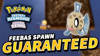 FAST amp GUARANTEED FEEBAS SPAWN  How to get Feebas  Pokemon Brilliant Diamond Shining Pearl [upl. by Elacim]