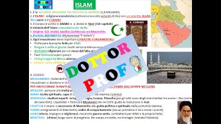 🔶 L ISLAM religione riassunto semplice x scuola media [upl. by Scharf]