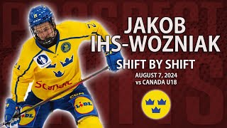 Jakob IhsWozniak vs Canada U18  Aug 7 2024  Hlinka Gretzky Cup [upl. by Thaddeus123]