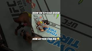 He Stood Over Him After the Knockout 🥶 ufc mma [upl. by Acinonrev532]